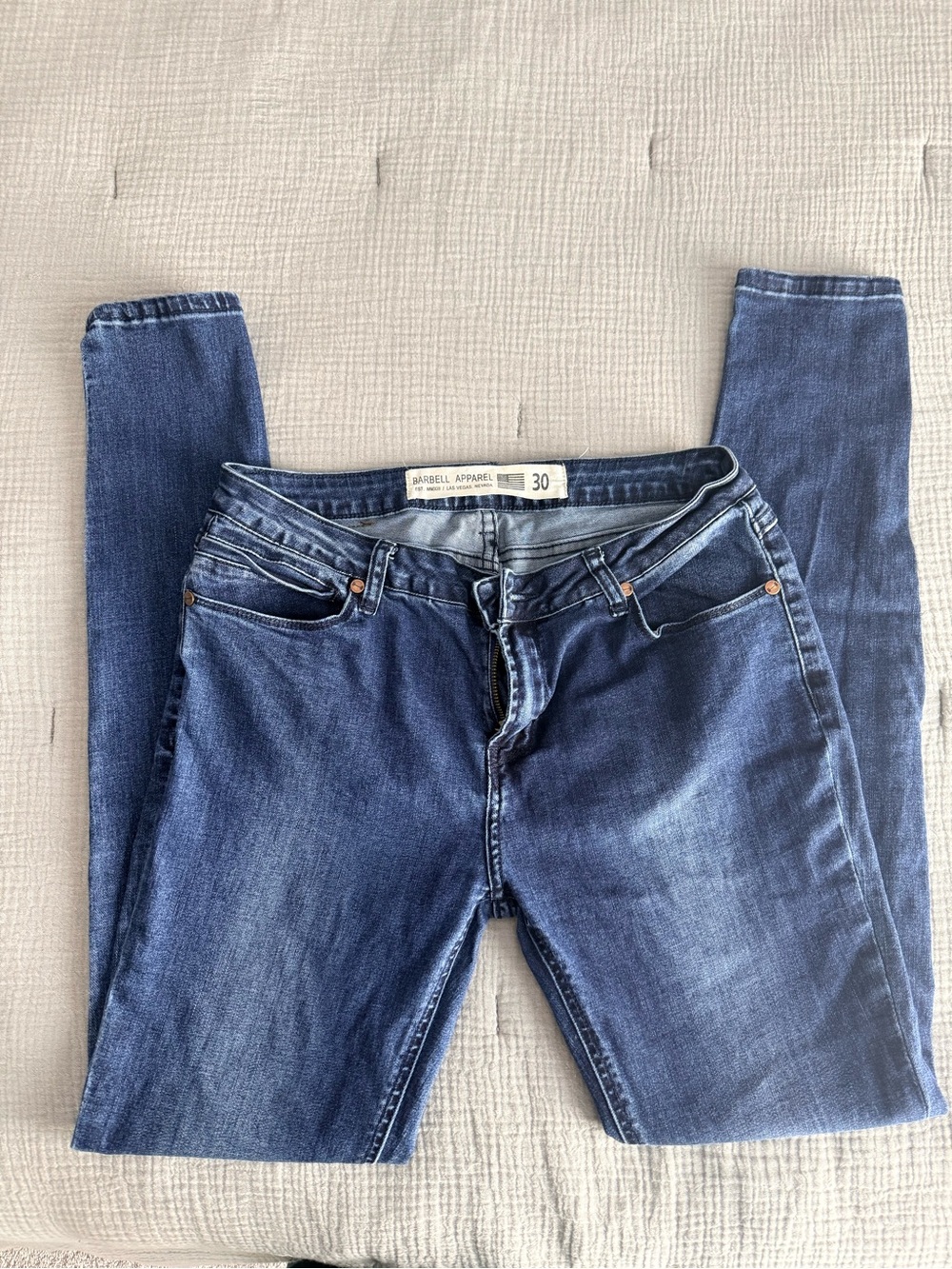 Low Rise Barbell Apparel Skinny Jeans 30 R